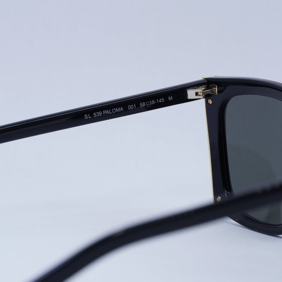 ?️ New Saint Laurent SL539 PALOMA 001 Sunglasses - Black Frame, Grey Lenses New SAINT LAURENT SL539 PALOMA 001 Black/Grey 58-18-145  main image 4
